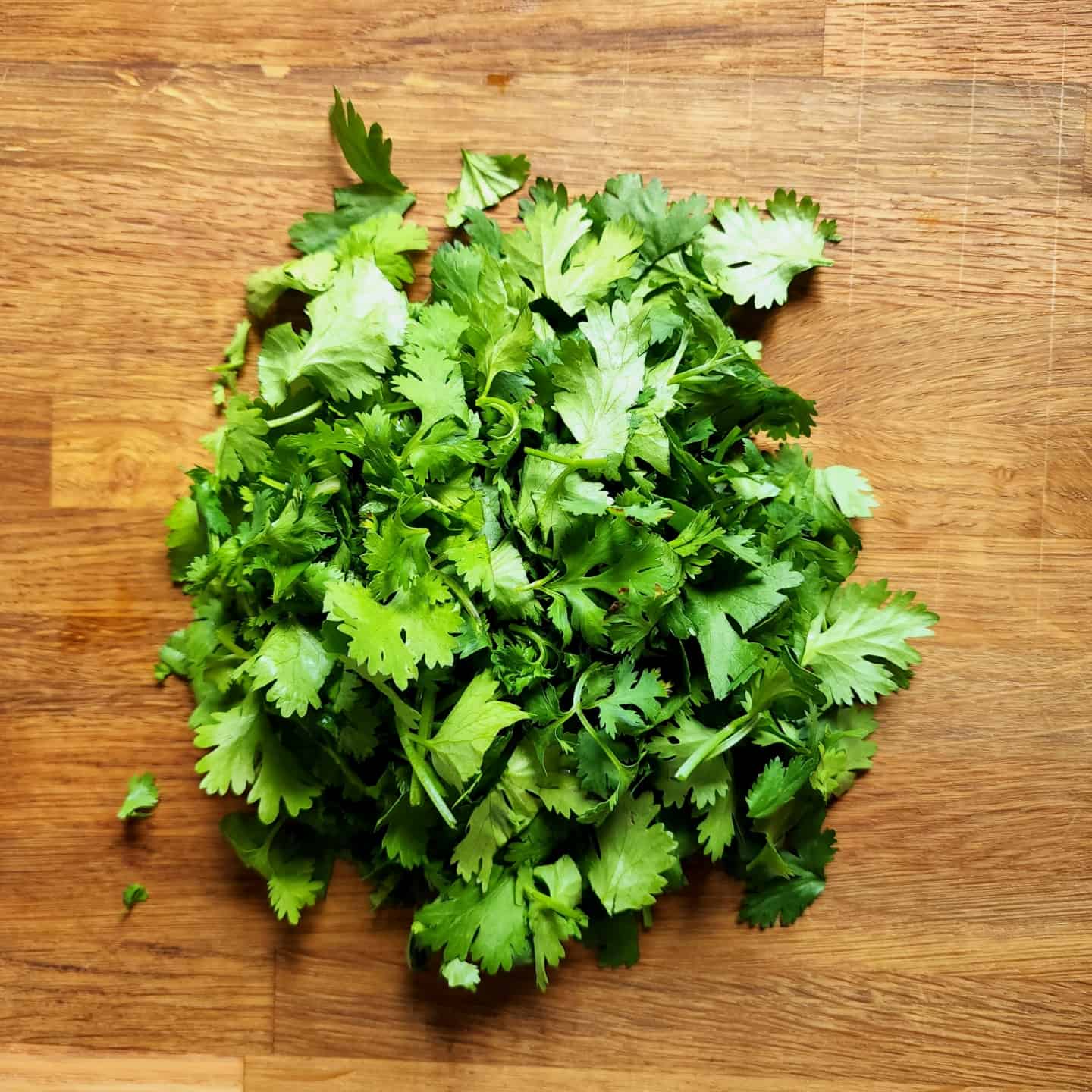 1 Chopping of Cilantro