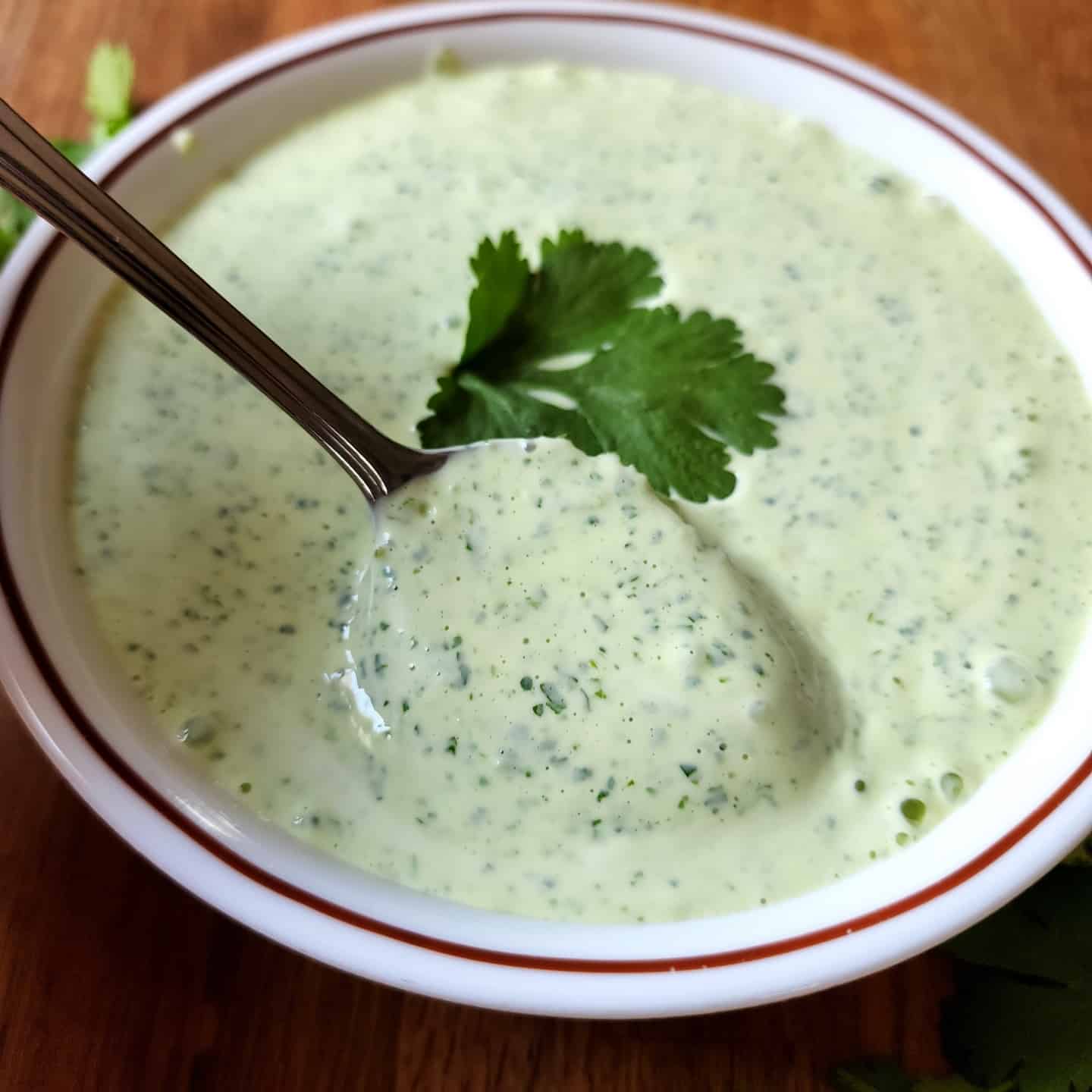 Cilantro Lime Sauce serving