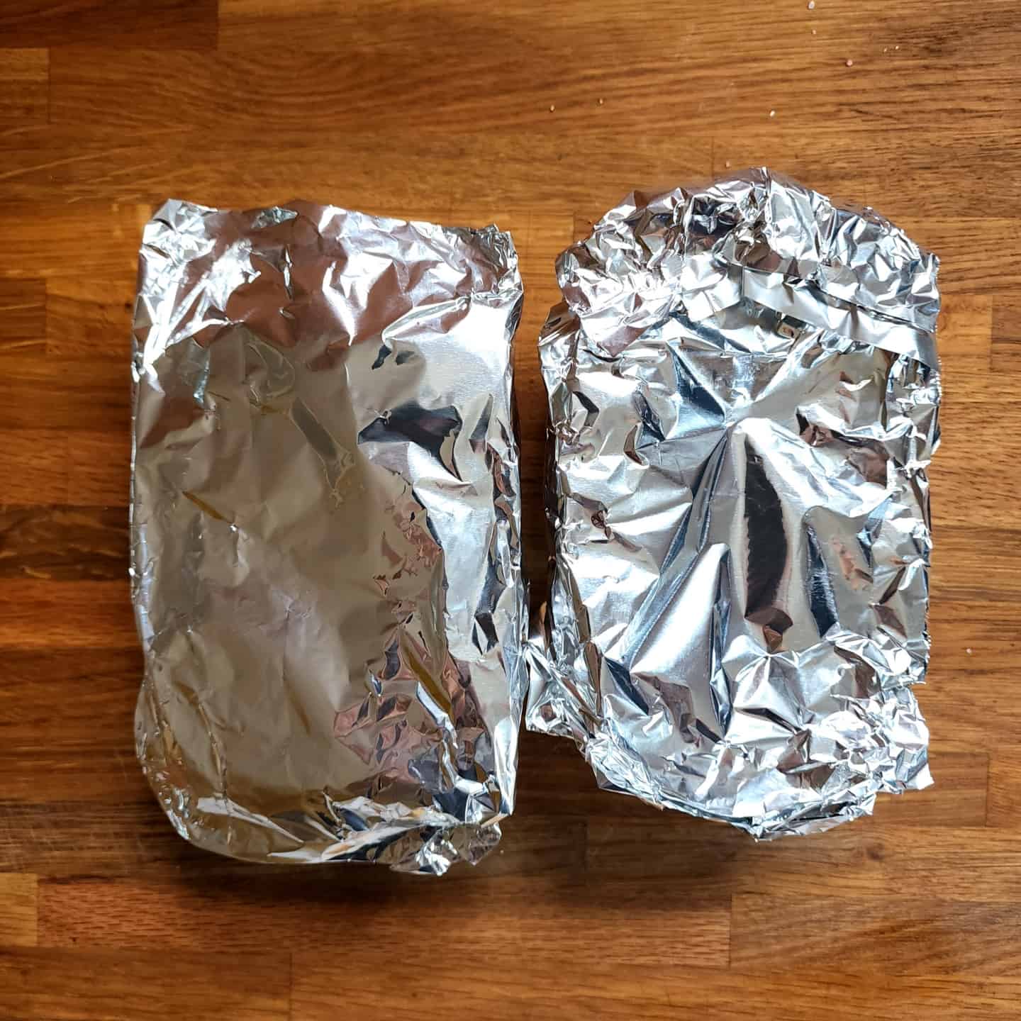 Spaghetti Squash wrapped in foil