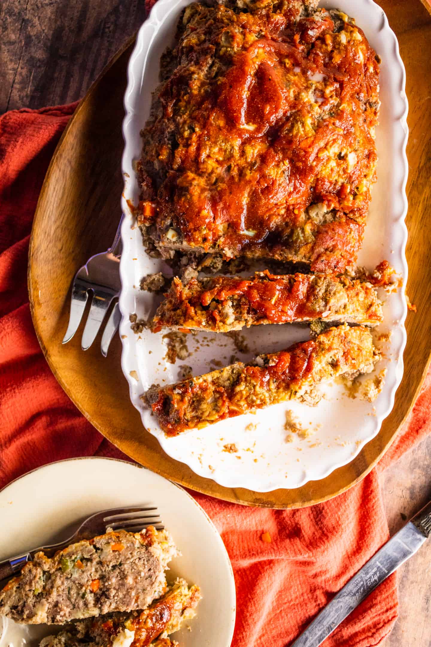 Best Glazed Meatloaf sliced