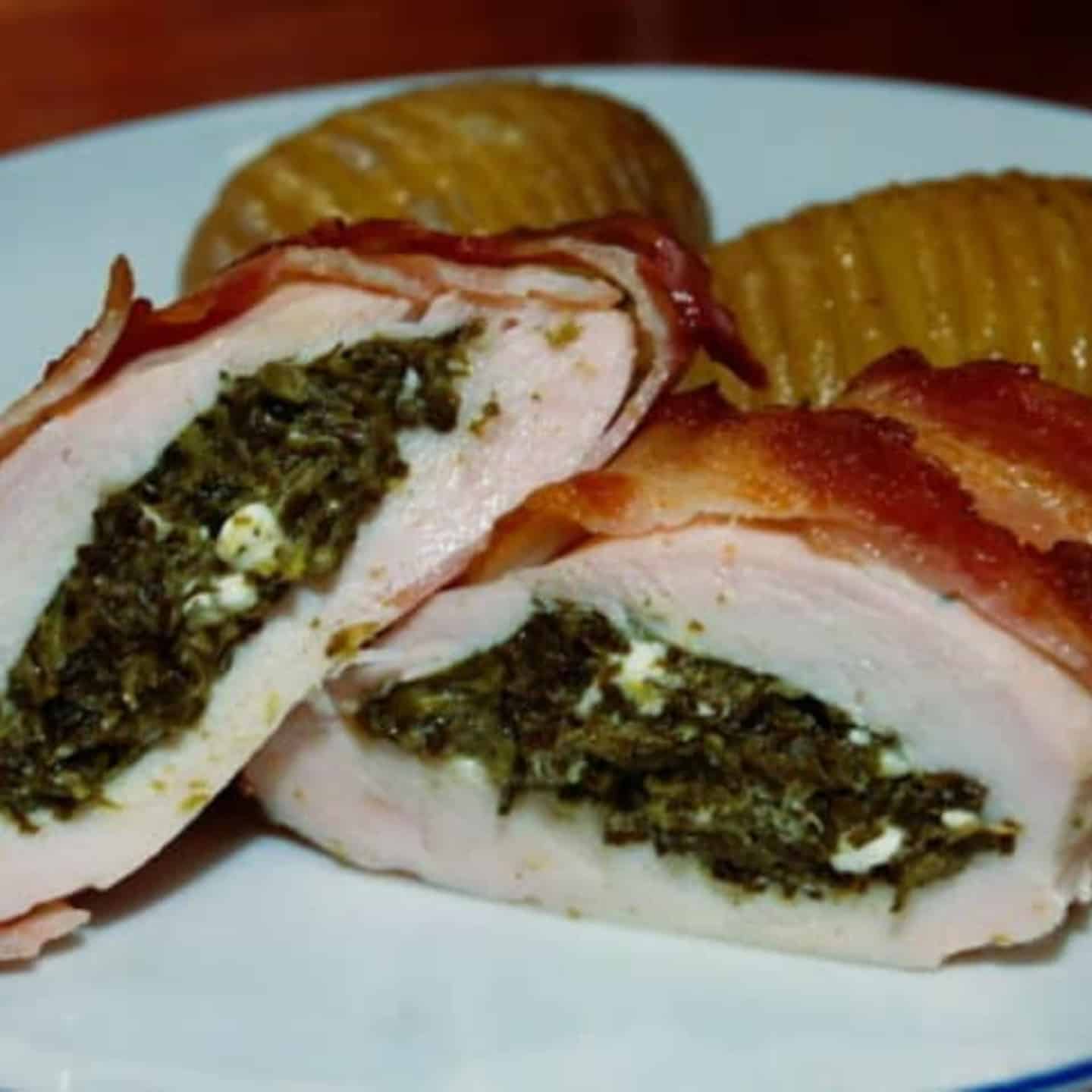 Bacon-Wrapped Stuffed Chicken Breasts