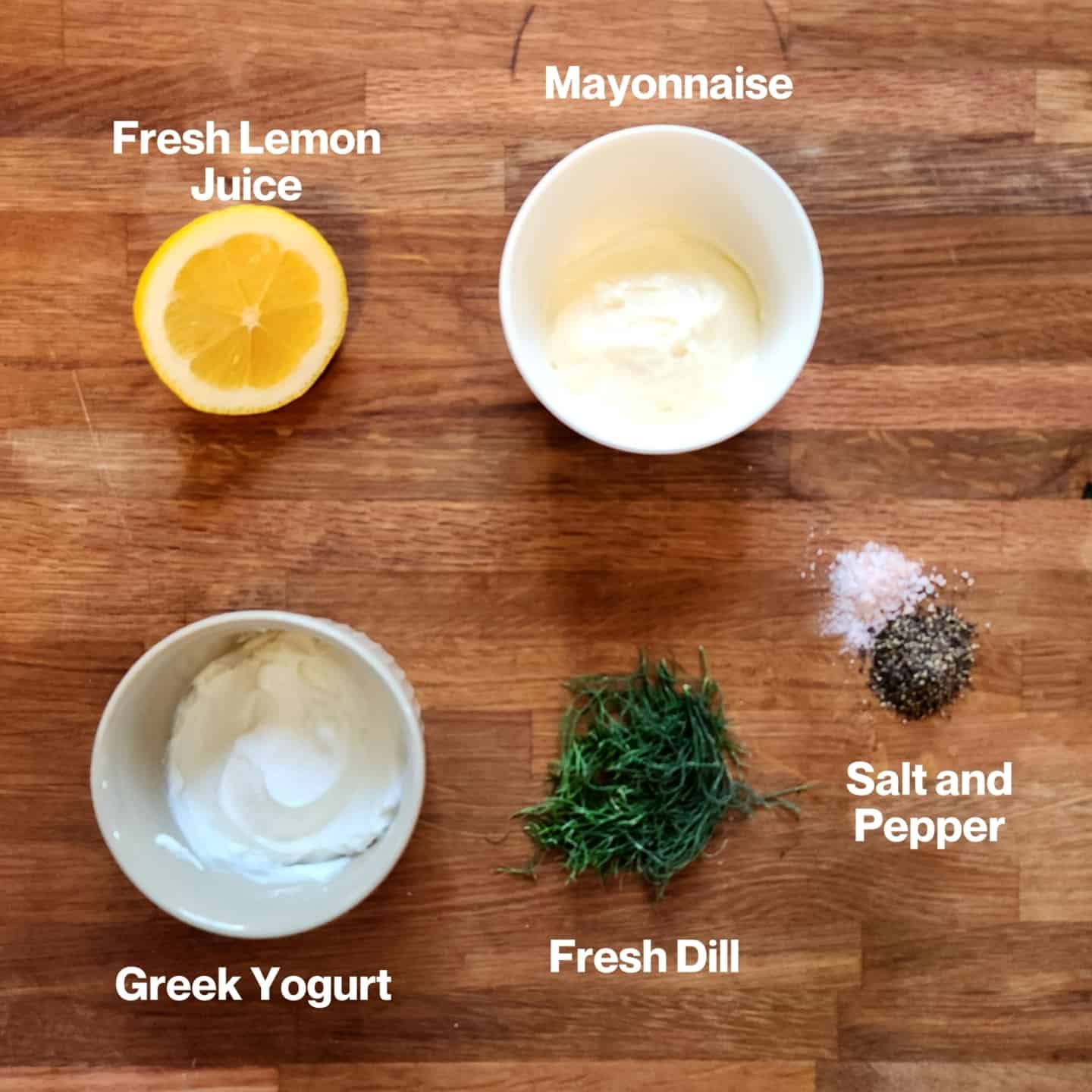 Lemon Dill Sauce Ingredients