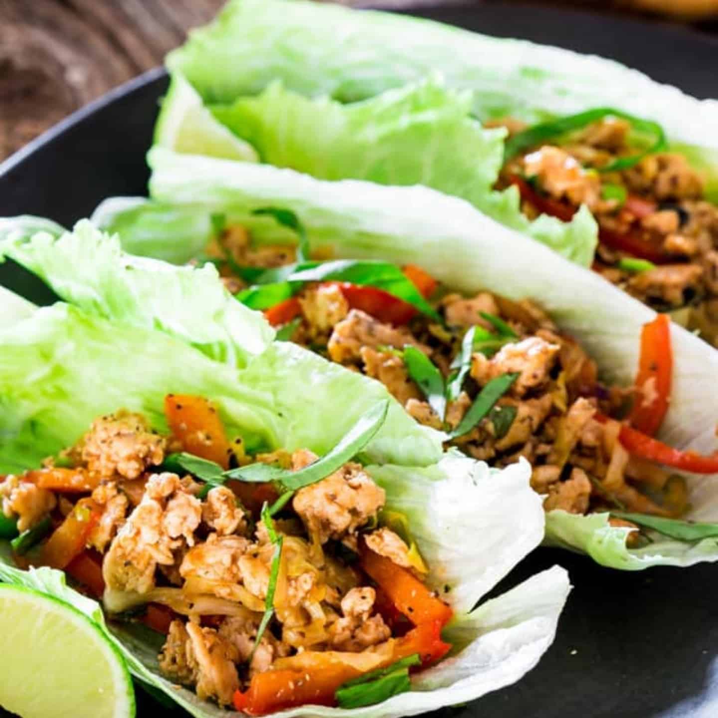 Thai Chicken Lettuce Wraps