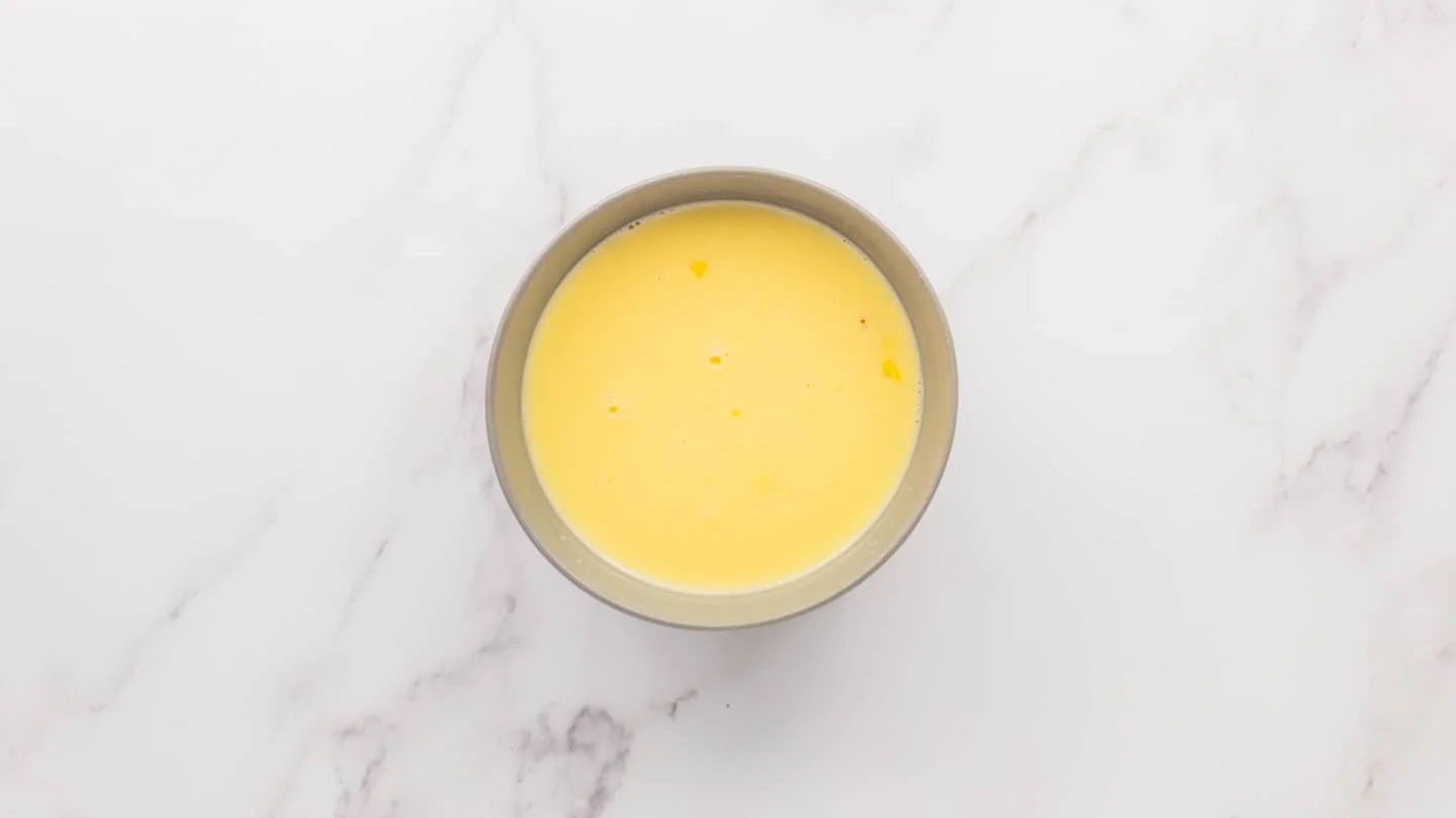 mix egg and milk