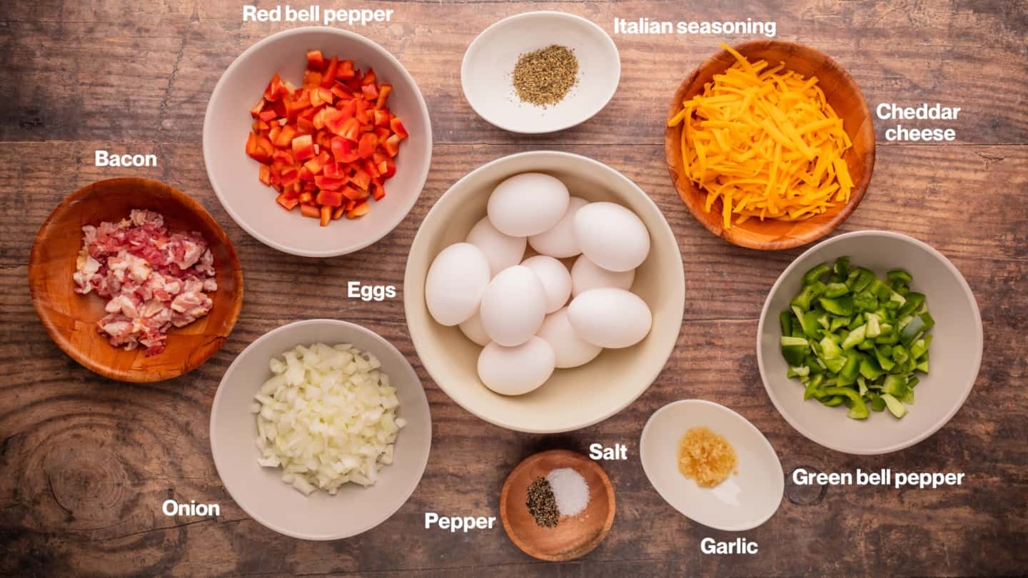 Egg bake ingredients