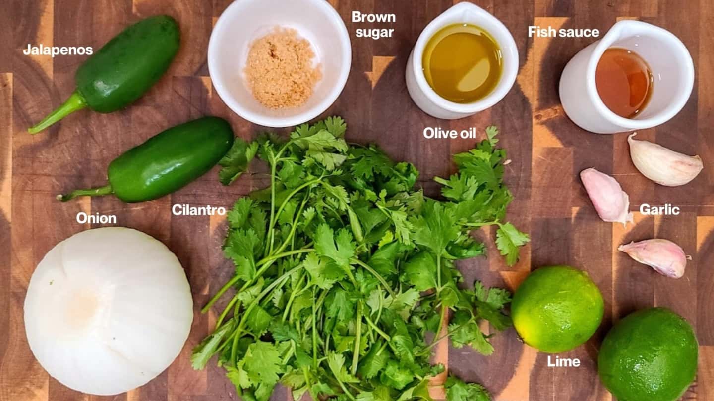 Jalapeno-sauce ingredients