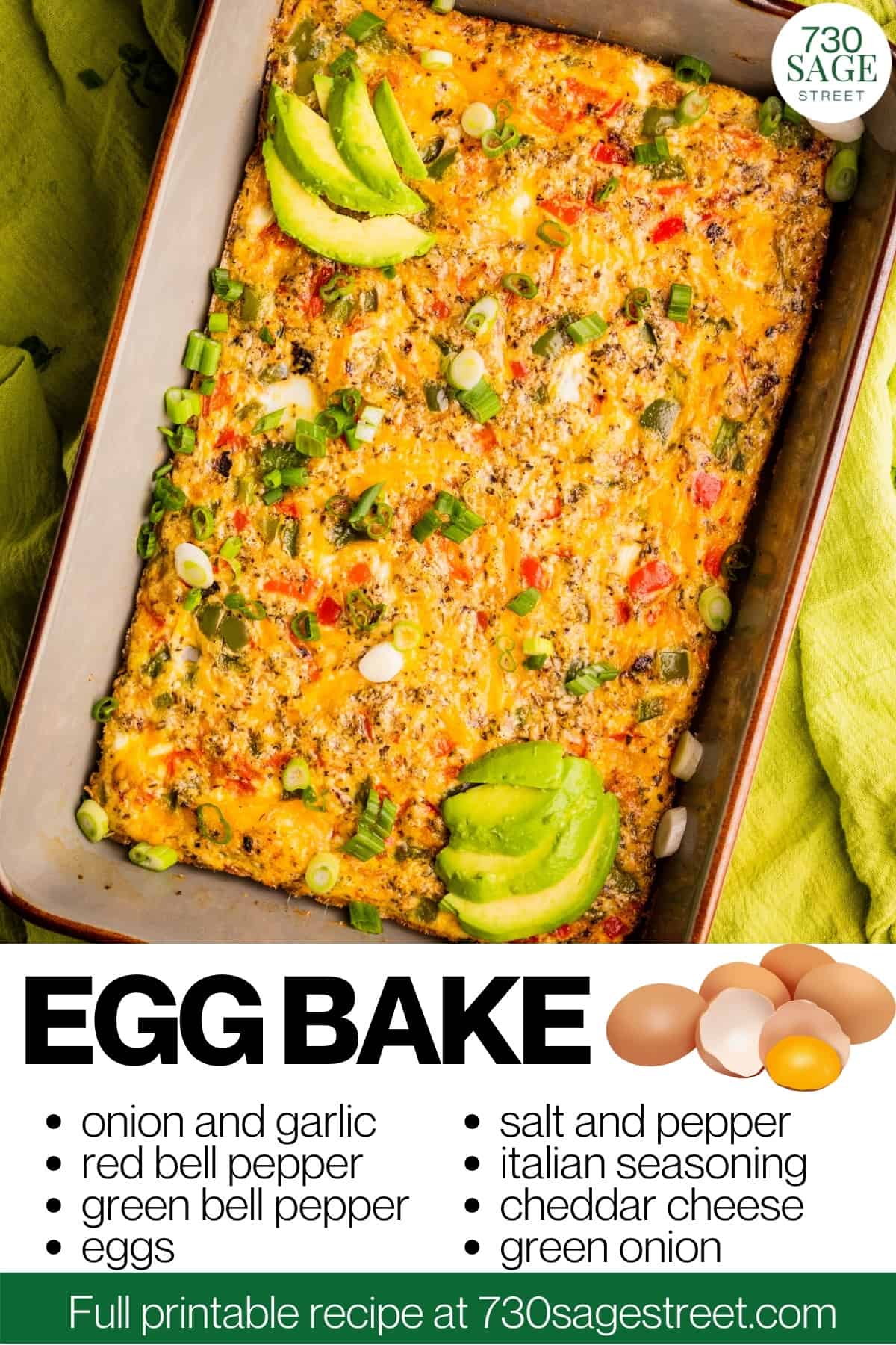 Egg Bake Recipe (Easy Breakfast Casserole) - 730 Sage Street