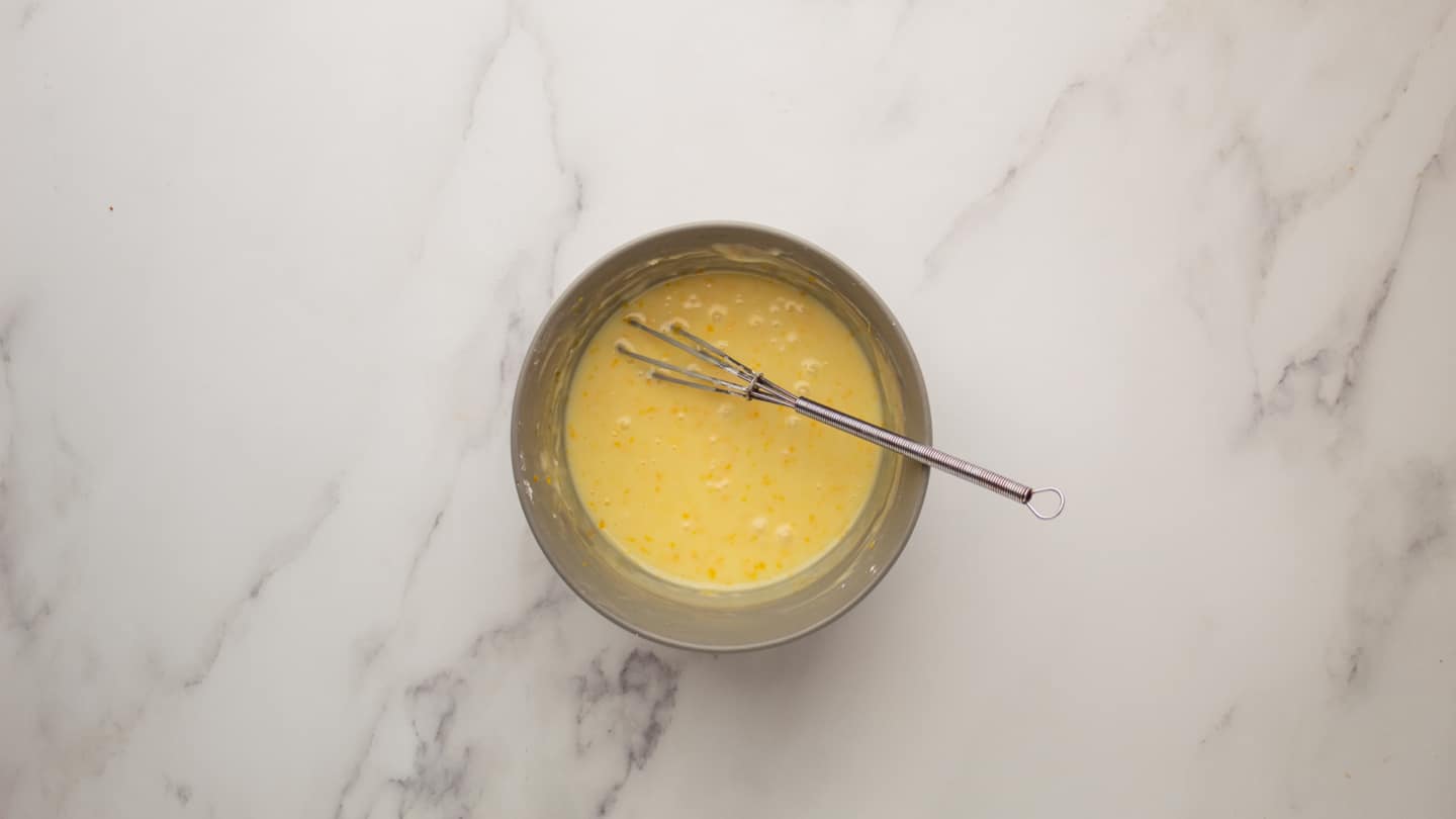 whisk the powdered sugar, orange juice, and zest in a small bowl until smooth.