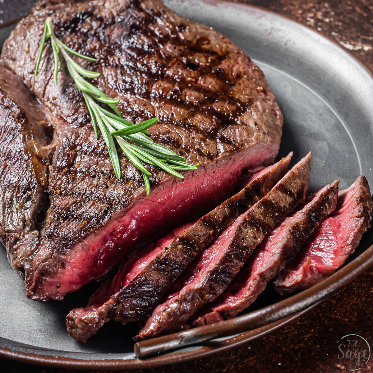 Round steak top marinades for tenderizing