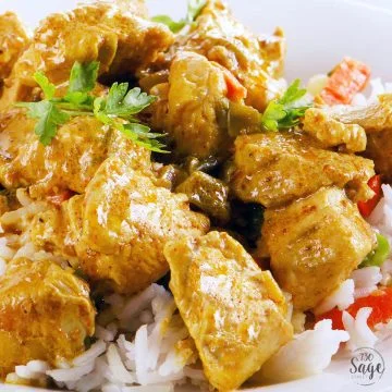 Curry with coconut milk