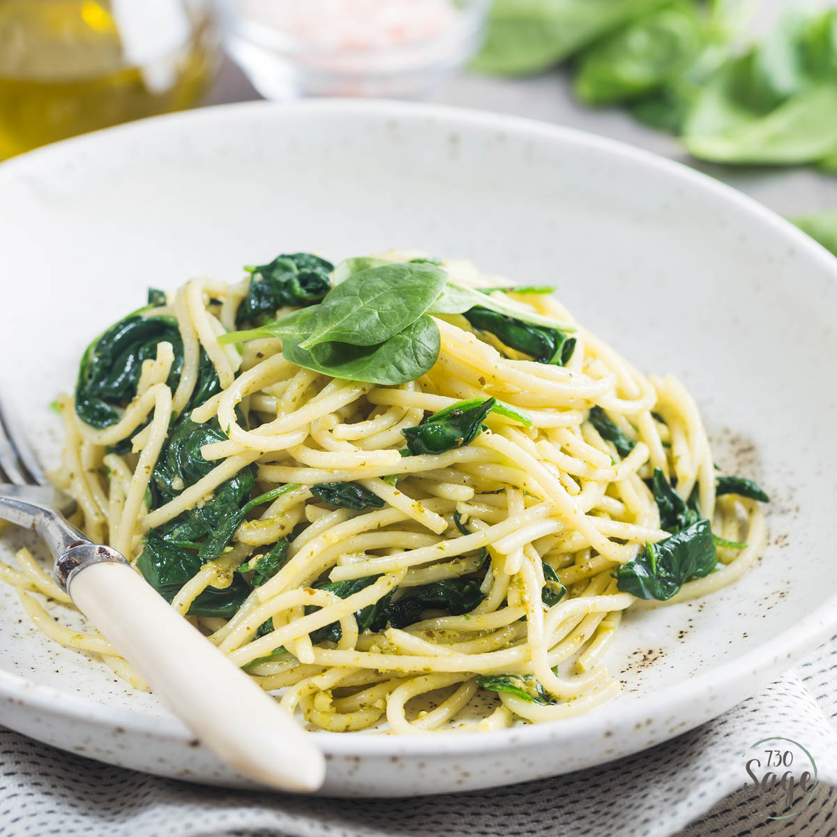 Pasta with spinach recipes