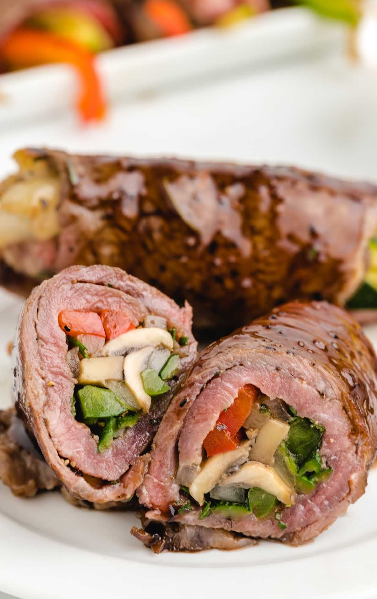 BALSAMIC GLAZED STEAK ROLLS