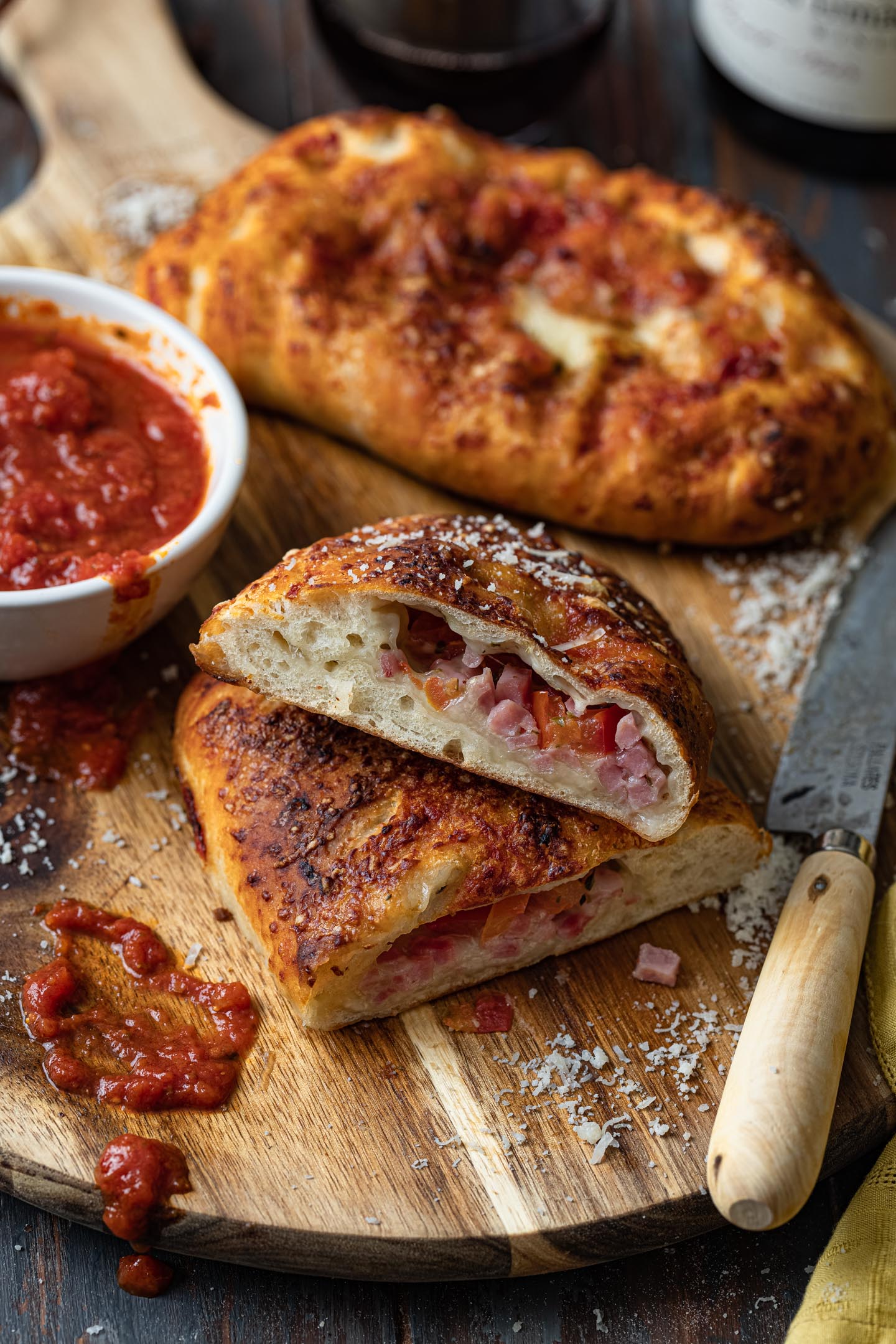 Ham and Cheese Calzone