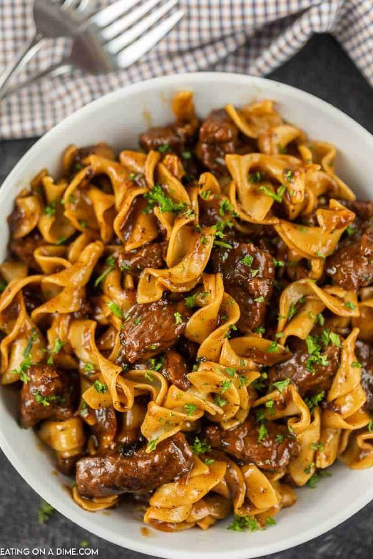 EASY BEEF AND NOODLES RECIPE