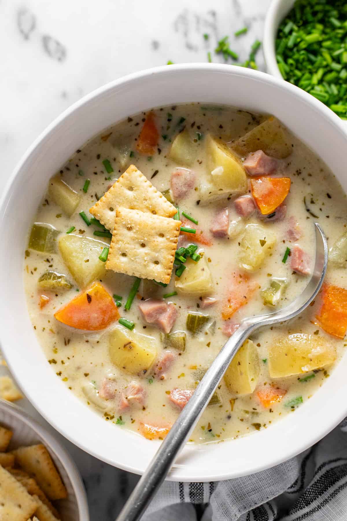 Easy One Pot Ham and Potato Soup